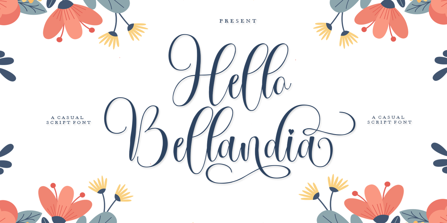 Пример шрифта Hello Bellandia #1